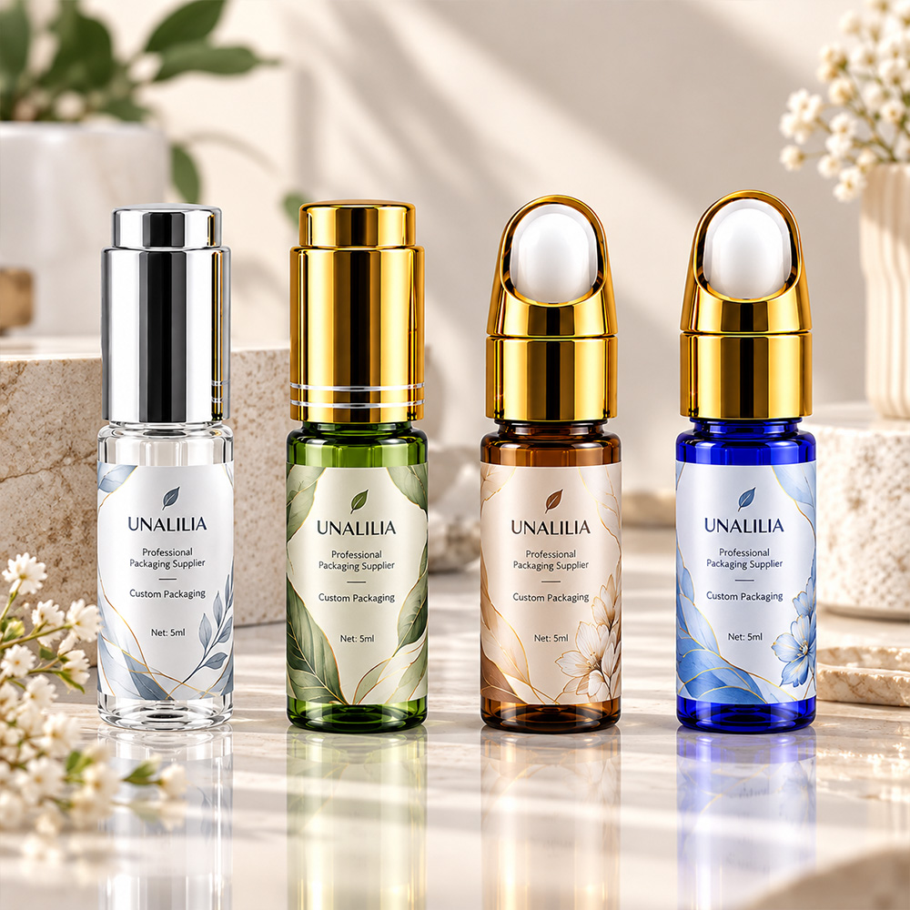 Custom label 20ml PET dropper bottle for private label facial serum beauty oil and skincare packaging