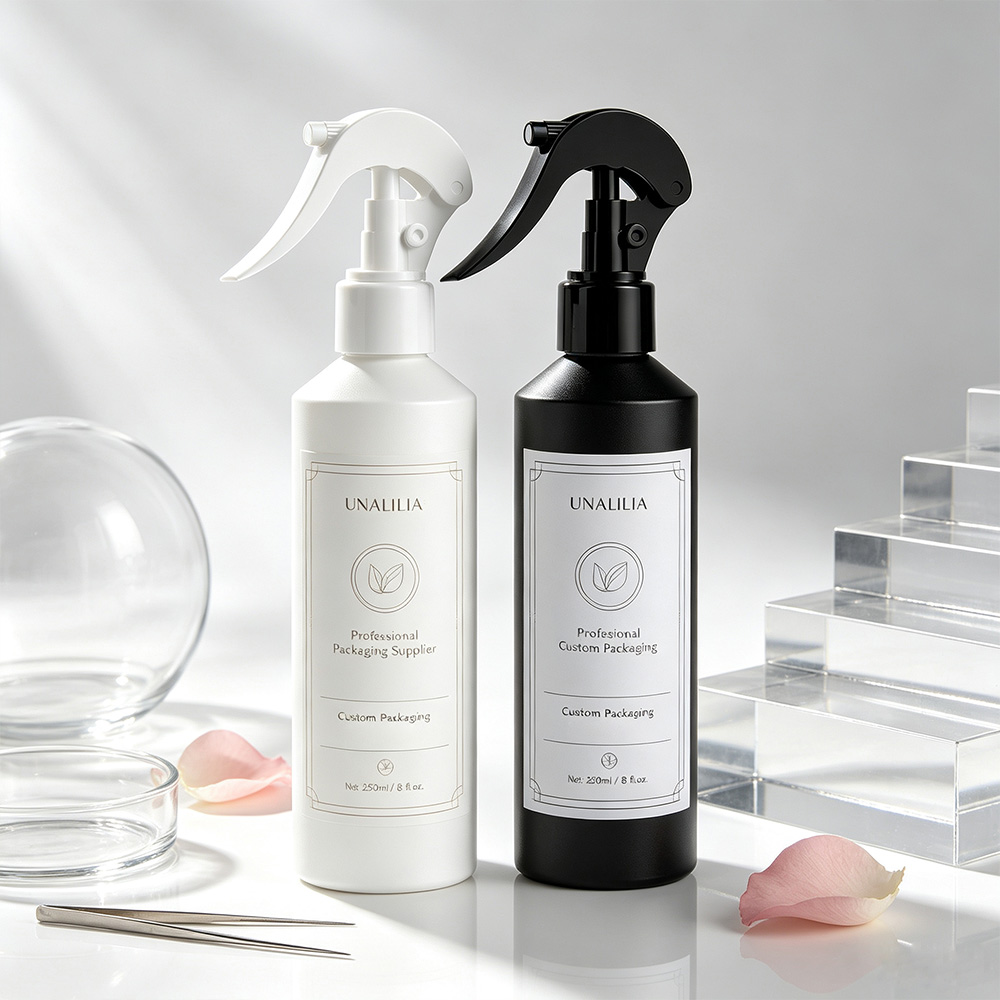 Custom label 250ml trigger spray bottle for private label household and commercial cleaning products